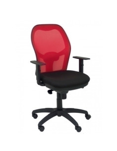 SILLA PIQUERAS Y CRESPO JORQUERA BRAZOS REGULABLES MECANISMO SINCRO CON REGULADOR DE TENSION RESPALDO DE MALLA ROJA Y ASIENTO TA