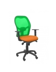 SILLA PIQUERAS Y CRESPO JORQUERA BRAZOS REGULABLES MECANISMO SINCRO CON REGULADOR DE TENSION RESPALDO DE MALLA VERDE Y ASIENTO T