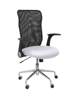 SILLA PIQUERAS Y CRESPO MINAYA BRAZOS RETRACTILES MECANISMO BASCULANTE ERGONOMICA RESPALDO MALLA TRANSPIRABLE NEGRA ASIENTO TAPI