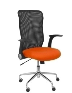 SILLA PIQUERAS Y CRESPO MINAYA BRAZOS RETRACTILES MECANISMO BASCULANTE ERGONOMICA RESPALDO MALLA TRANSPIRABLE NEGRA ASIENTO TAPI