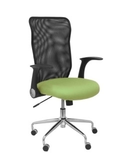 SILLA PIQUERAS Y CRESPO MINAYA BRAZOS RETRACTILES MECANISMO BASCULANTE ERGONOMICA RESPALDO MALLA TRANSPIRABLE NEGRA ASIENTO TAPI