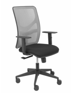 SILLA PIQUERAS Y CRESPO MOTILLA BRAZOS REGULABLES MECANISMO SINCRO CON REGULADOR DE TENSION RESPALDO DE MALLA GRIS Y ASIENTO TAP