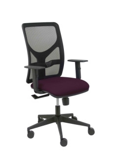 SILLA PIQUERAS Y CRESPO MOTILLA BRAZOS REGULABLES MECANISMO SINCRO CON REGULADOR DE TENSION RESPALDO DE MALLA NEGRA Y ASIENTO TA