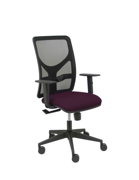 SILLA PIQUERAS Y CRESPO MOTILLA BRAZOS REGULABLES MECANISMO SINCRO CON REGULADOR DE TENSION RESPALDO DE MALLA NEGRA Y ASIENTO TA