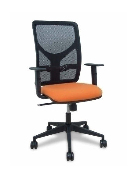 SILLA PIQUERAS Y CRESPO MOTILLA BRAZOS REGULABLES MECANISMO SINCRO CON REGULADOR DE TENSION RESPALDO DE MALLA NEGRA Y ASIENTO TA