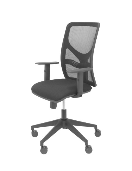 SILLA PIQUERAS Y CRESPO MOTILLA BRAZOS REGULABLES MECANISMO SINCRO CON REGULADOR DE TENSION RESPALDO DE MALLA NEGRA Y ASIENTO TA