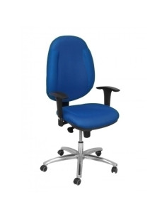 SILLA PIQUERAS Y CRESPO ONTUR USO INTENSIVO MECANISMO SINCRO REGULABLE EN ALTURA ASIENTO Y RESPALDO TAPIZADOS MALLA AZUL