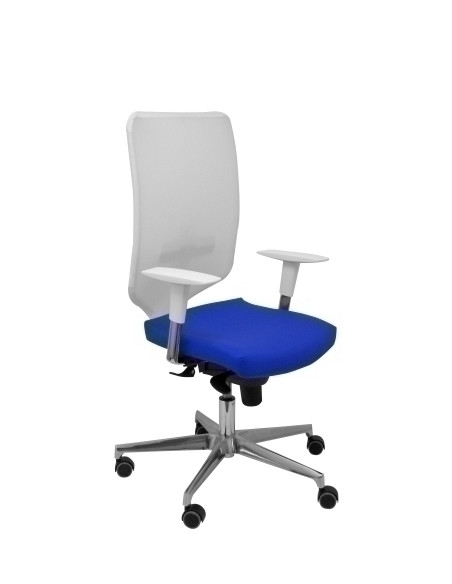 SILLA PIQUERAS Y CRESPO OSSA BLANCA USO INTENSIVO MECANISMO SINCRO REGULABLE EN ALTURA RESPALDO MALLA BLANCO REFUERZO LUMBAR BRA