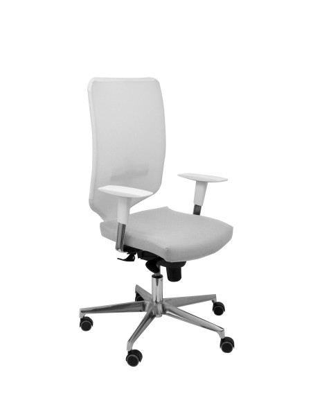 SILLA PIQUERAS Y CRESPO OSSA BLANCA USO INTENSIVO MECANISMO SINCRO REGULABLE EN ALTURA RESPALDO MALLA BLANCO REFUERZO LUMBAR BRA