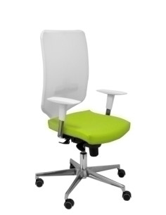 SILLA PIQUERAS Y CRESPO OSSA BLANCA USO INTENSIVO MECANISMO SINCRO REGULABLE EN ALTURA RESPALDO MALLA BLANCO REFUERZO LUMBAR BRA