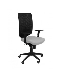 SILLA PIQUERAS Y CRESPO OSSA NEGRA USO INTENSIVO MECANISMO SINCRO REGULABLE EN ALTURA RESPALDO MALLA NEGRA REFUERZO LUMBAR BRAZO