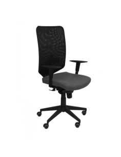 SILLA PIQUERAS Y CRESPO OSSA NEGRA USO INTENSIVO MECANISMO SINCRO REGULABLE EN ALTURA RESPALDO MALLA NEGRA REFUERZO LUMBAR BRAZO
