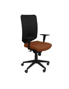 SILLA PIQUERAS Y CRESPO OSSA NEGRA USO INTENSIVO MECANISMO SINCRO REGULABLE EN ALTURA RESPALDO MALLA NEGRA REFUERZO LUMBAR BRAZO