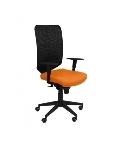 SILLA PIQUERAS Y CRESPO OSSA NEGRA USO INTENSIVO MECANISMO SINCRO REGULABLE EN ALTURA RESPALDO MALLA NEGRA REFUERZO LUMBAR BRAZO