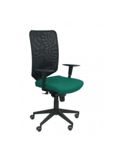 SILLA PIQUERAS Y CRESPO OSSA NEGRA USO INTENSIVO MECANISMO SINCRO REGULABLE EN ALTURA RESPALDO MALLA NEGRA REFUERZO LUMBAR BRAZO