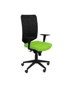 SILLA PIQUERAS Y CRESPO OSSA NEGRA USO INTENSIVO MECANISMO SINCRO REGULABLE EN ALTURA RESPALDO MALLA NEGRA REFUERZO LUMBAR BRAZO