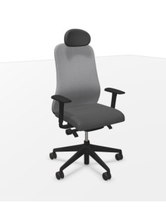 SILLA PIQUERAS Y CRESPO SOULY BRAZOS 2D Y CABECERO 3D REGULABLES MECANISMO SINCRO con TRASLACK REFUERZO LUMBAR RESPALDO MALLA GR