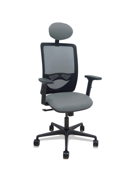 SILLA PIQUERAS Y CRESPO ZULEMA BRAZOS 2D Y APOYO LUMBAR REGULABLES CABECERO FIJO MECANISMO SINCRO RUEDAS NYLON de 65 RESPALDO DE