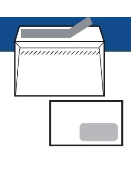 SOBRE SAM ECOSAM 110x220 BLANCO 105g OPEN VDCHASILICONA CAJA de 500