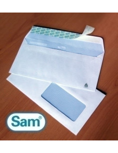 SOBRE-BOLSA SAM 229x324 BLANCO 100g SILICONA INSPECCION POSTAL CAJA de 250