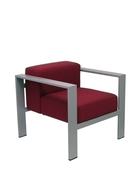 SOFA PIQUERAS Y CRESPO LAZARO ESPERA UNA PLAZA ASIENTO Y RESPALDO TAPIZADO BALI GRANATE