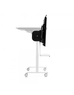 SOPORTE DE SUELO ROCADA PARA MONITOR INTERACTIVO DE 65  A 86  CON REGULACION ELECTRICA DE ALTURA Y CABEZAL ABATIBLE