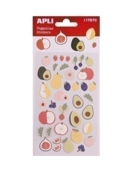 STICKERS APLI BOLSA 1h FRUTAS FRESCAS 17870