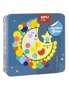 STICKERS GAME RS APLI KIDS CAJA METALICA LUNA