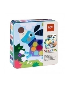 STICKERS GAME RS APLI KIDS CAJA METALICA PERROS