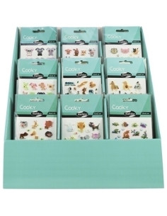 STICKERS MAILDOR COOKY MASCOTAS EXPOSITOR DE 90