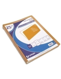 SUBCARPETA GRAFOPLAS 180g CARTULINA BICOLOR A4 PAQUETE de 25