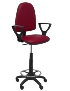 TABURETE PIQUERAS Y CRESPO AYNA BRAZOS FIJOS ERGONOMICO MECANISMO DE CONTACTO PERMANENTE REGULABLE EN ALTURA Y ARO REPOSAPIES AS