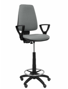TABURETE PIQUERAS Y CRESPO ELCHE CP BRAZOS FIJOS ERGONOMICO MECANISMO DE CONTACTO PERMANENTE REGULABLE EN ALTURA Y ARO REPOSAPIE