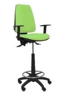 TABURETE PIQUERAS Y CRESPO ELCHE S BRAZOS REGULABLES ERGONOMICO MECANISMO ASINCRO REGULABLE EN ALTURA ARO REPOSAPIES CROMADO RUE