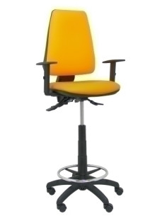 TABURETE PIQUERAS Y CRESPO ELCHE S BRAZOS REGULABLES ERGONOMICO MECANISMO ASINCRO REGULABLE EN ALTURA ARO REPOSAPIES CROMADO RUE