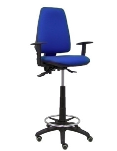 TABURETE PIQUERAS Y CRESPO ELCHE S BRAZOS REGULABLES ERGONOMICO MECANISMO ASINCRO REGULABLE EN ALTURA ARO REPOSAPIES CROMADO RUE