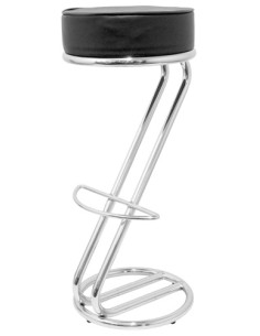 TABURETE PIQUERAS Y CRESPO HONRUBIA SIMILPIEL NEGRO