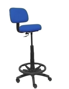 TABURETE PIQUERAS Y CRESPO LLANOS ERGOMICO MECANISMO DE CONTACTO LAMA REGULABLE EN ALTURA Y ARO REPOSAPIES RUEDAS de NYLON ASIEN