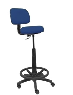 TABURETE PIQUERAS Y CRESPO LLANOS ERGOMICO MECANISMO DE CONTACTO LAMA REGULABLE EN ALTURA Y ARO REPOSAPIES RUEDAS de NYLON ASIEN