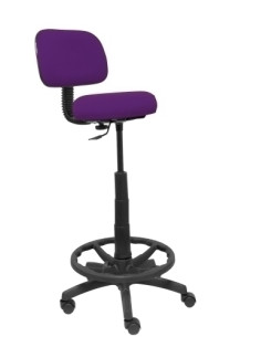 TABURETE PIQUERAS Y CRESPO LLANOS ERGOMICO MECANISMO DE CONTACTO LAMA REGULABLE EN ALTURA Y ARO REPOSAPIES RUEDAS de NYLON ASIEN