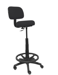 TABURETE PIQUERAS Y CRESPO LLANOS ERGOMICO MECANISMO DE CONTACTO LAMA REGULABLE EN ALTURA Y ARO REPOSAPIES RUEDAS de NYLON ASIEN