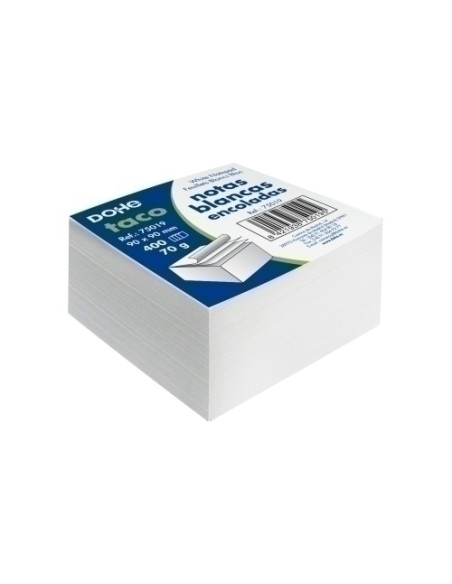 TACO NOTAS ENCOLADO DOHE BLANCO 400 HOJAS 90x 99 mm