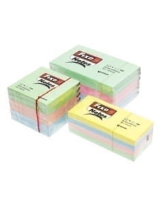 TACO NOTAS FIXO NOTES 100h  38x51 COLORES PASTEL PACK DE 12