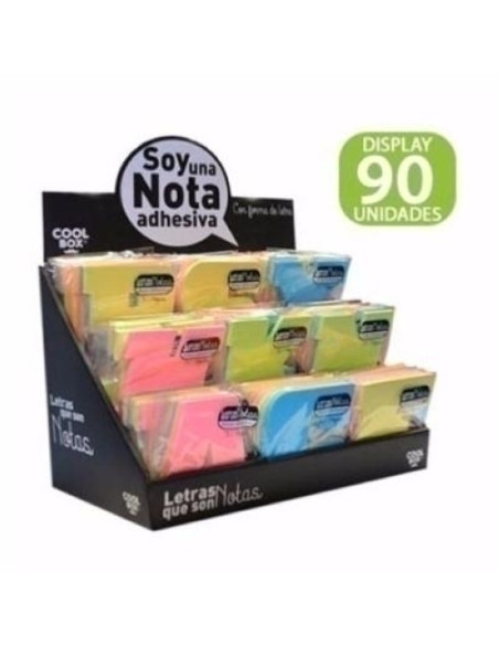 TACO NOTAS OFFICE BOX LETRAS COOL BOX EXPOSITOR DE 90