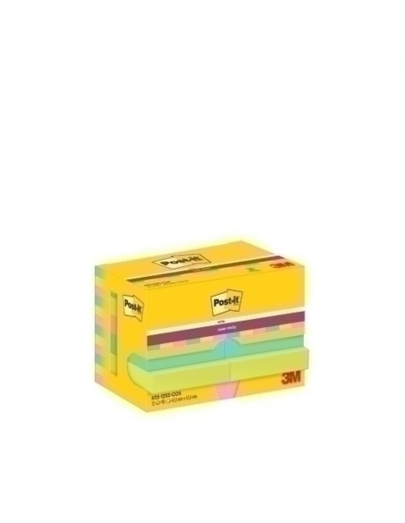TACO NOTAS POST-IT 622 SUPER STICKY 476x476 COLORES COSMIC PACK DE 12