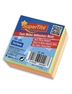 TACO NOTAS SUPERTITE 75x75 NEON 400 uds