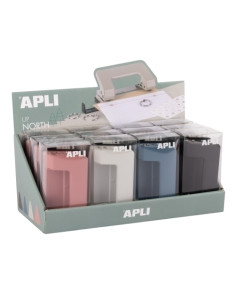 TALADRO 2 PUNZONES APLI UP NORTH SURTIDO EXPOSITOR de 12