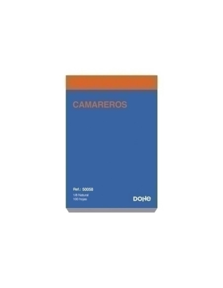 TALONARIO CAMAREROS 18 NATURAL DOHE