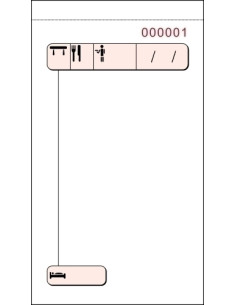 TALONARIO CAMAREROS BOLSILLO 88x155 TRIPLICADO NUMERADO TIPO SNAPS LOAN