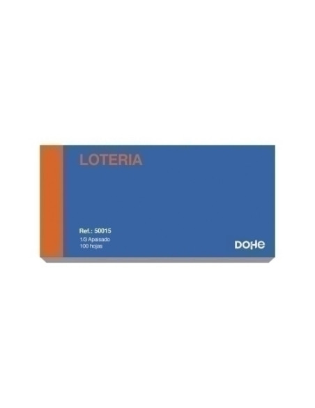 TALONARIO LOTERIA 13 APAISADO DOHE